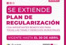 Extienden plazo del Plan de Regularización de deudas con beneficios